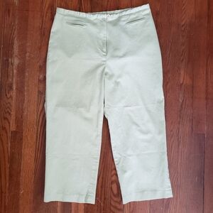 Vintage Jami's Trousers Capri Pants Size XL Green Cottagecore Coastal 34x21